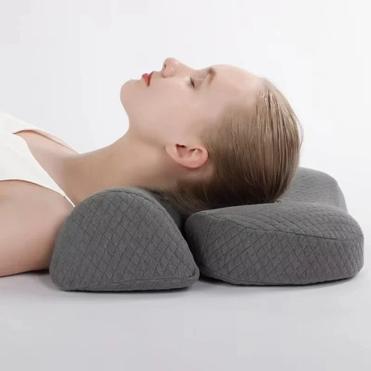 Cervical Memory Foam Konturkissen – Ergonomisches Orthopädisches Nackenkissen für Seiten-, Rücken- & Bauchschläfer Kaufschwan®