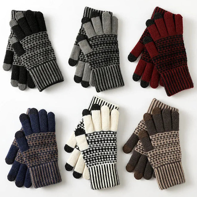 Einfache & Stilvolle Touchscreen Handschuhe – Warme Strickhandschuhe für Winter | Kältebeständige Fahrrad- & Outdoorhandschuhe für Damen & Herren Kaufschwan®