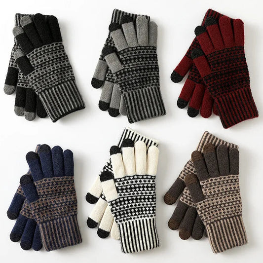 Einfache & Stilvolle Touchscreen Handschuhe – Warme Strickhandschuhe für Winter | Kältebeständige Fahrrad- & Outdoorhandschuhe für Damen & Herren Kaufschwan®