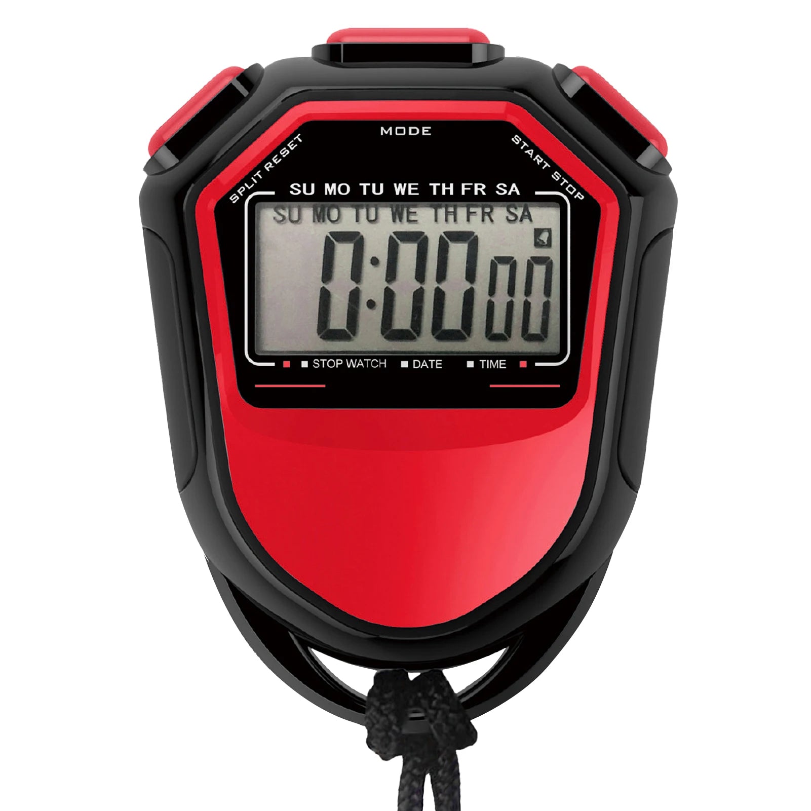 Wasserdichte Digitale Stoppuhr – Handheld LCD Sport Timer mit Band | Chronograph Zähler für Schwimmen, Laufen & Fußballtraining Kaufschwan®