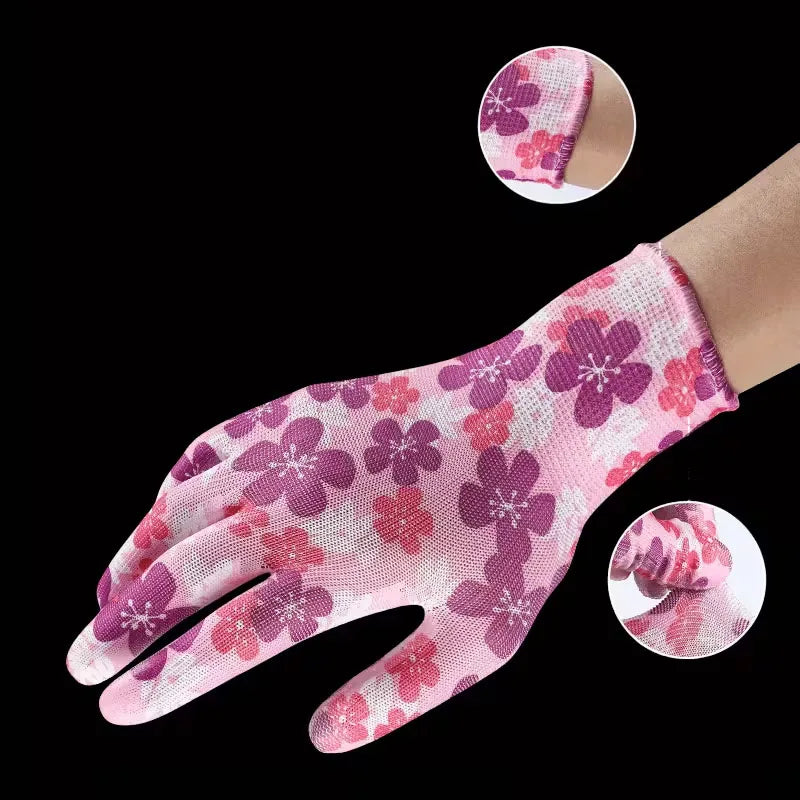 Nylon Gartenhandschuhe Atmungsaktiv Elastisch Haushaltshandschuhe für Rasen Reinigung Kaufschwan®