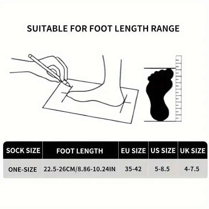 5/10 Paare Damen Gestreifte Kniestrümpfe | Bequeme & Atmungsaktive Mittellange Socken & Strümpfe Kaufschwan®