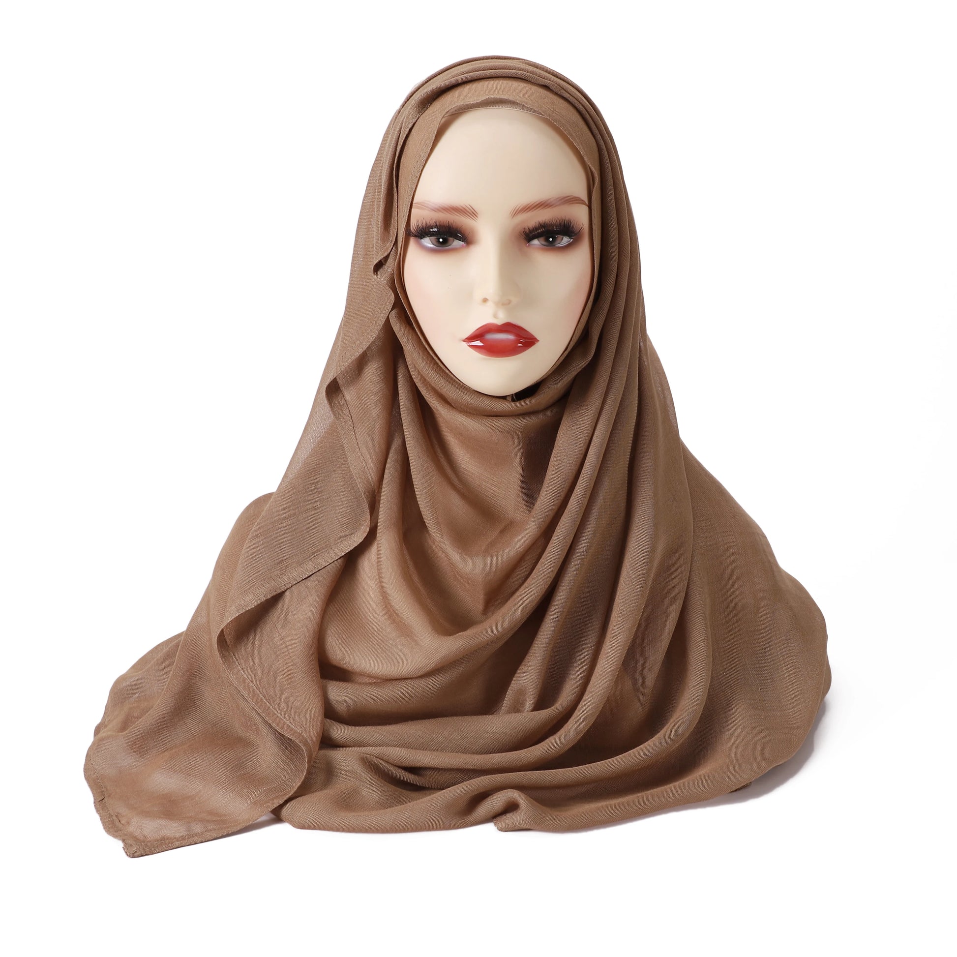 Damen Hijab Schal aus Baumwolle, Rayon & Modal – Großformat 190×85cm | Muslimisches Kopftuch, Eleganter Turban & Umschlagtuch Kaufschwan®