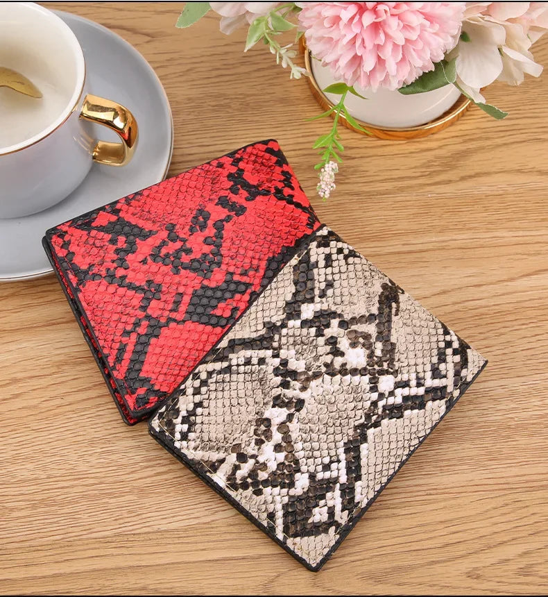 Retro Herren Geldbörse mit Kreativem Print – Weiches Leder Kurzformat | Multifunktionale Geldklammer mit Kartenfächern & Großem Stauraum Kaufschwan®