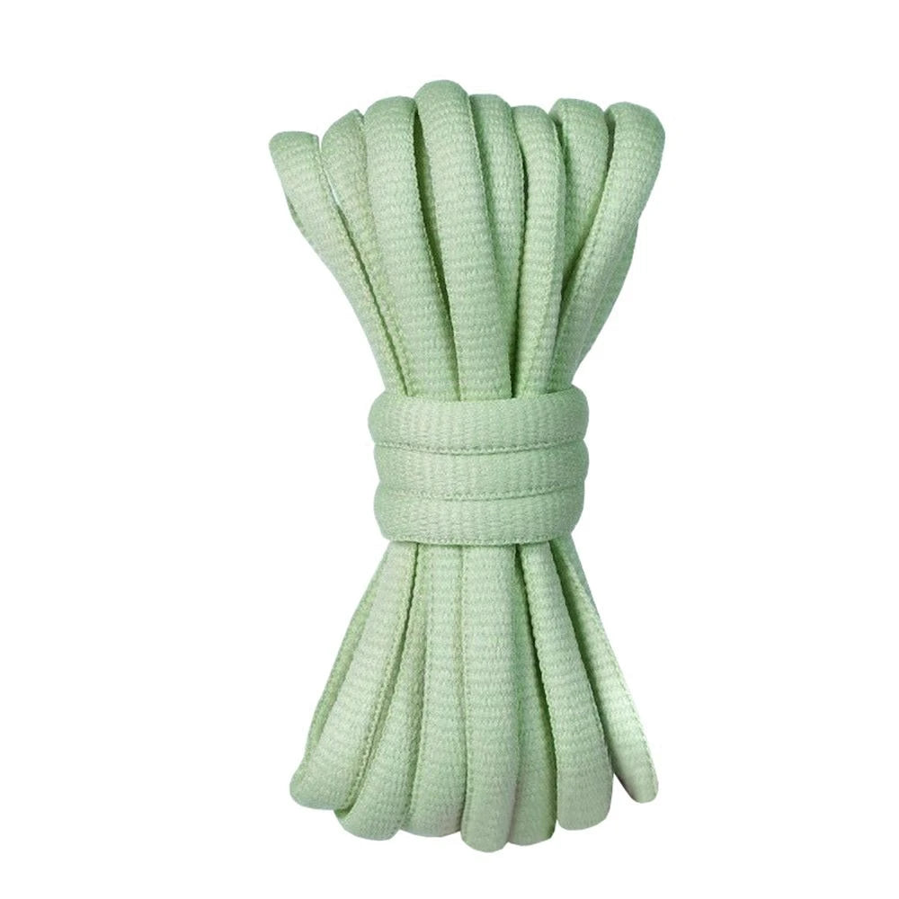 9mm Dicke Ovale Schnürsenkel – Premium Ersatzschnürsenkel für Dunks & Sneaker | 140cm Lange Robuste Sportschuh Laces Kaufschwan® Hellgrün
