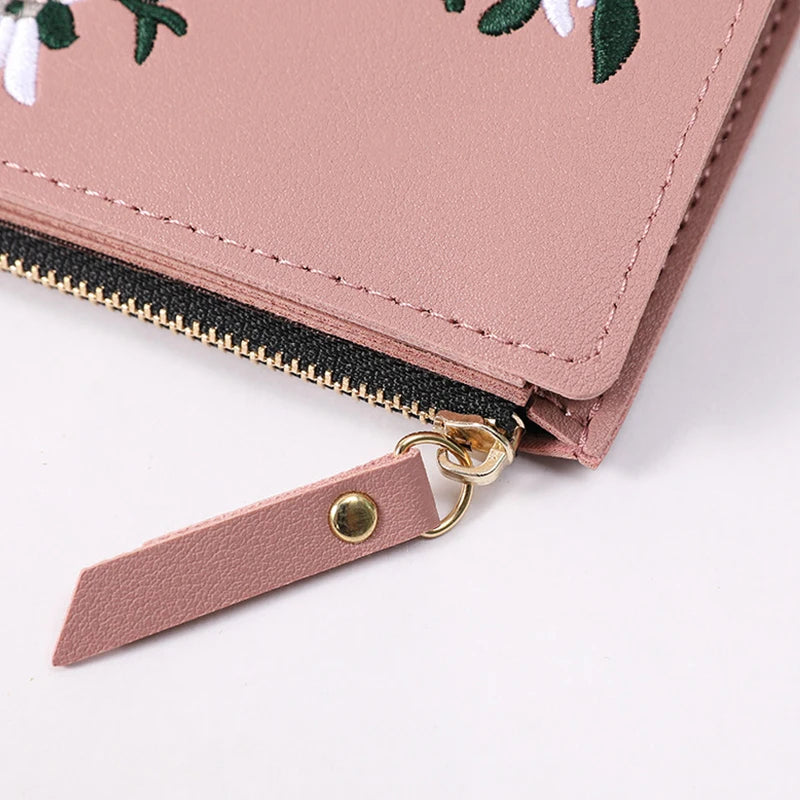 Damen Kurzgeldbörse – Modische Kleine Geldtasche | PU Leder Portemonnaie mit Hasp-Verschluss & Kartenfächern Kaufschwan®