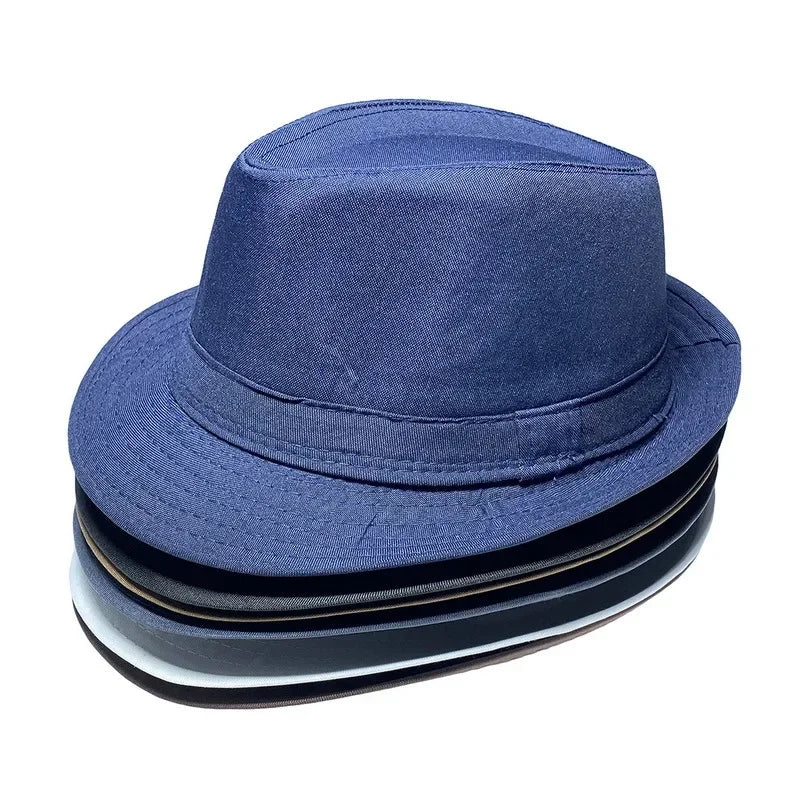 Sommer & Winter Hut - Jazzhut – Britischer Zylinderhut, Herren Fedora, Mittelalte & Ältere Warmer Jazzhut