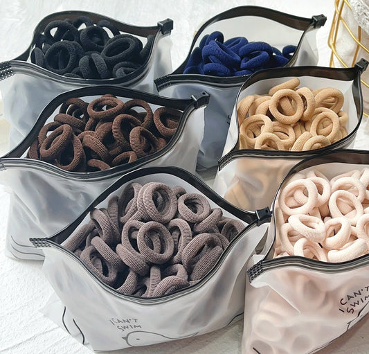 20/50 Stück Elastische Haargummis für Kinder | Bunte Süße Scrunchies & Haargummis für Mädchen & Babys | Weiche Haar-Accessoires Kaufschwan®