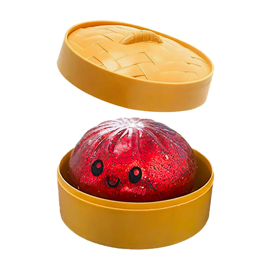 Bunte Glitzer-Dumpling-Squishies in 6 Designs mit Box – Weiches Sensorik-, Knautsch- & Fidget-Spielzeug zum Stressabbau und Sammeln Kaufschwan®