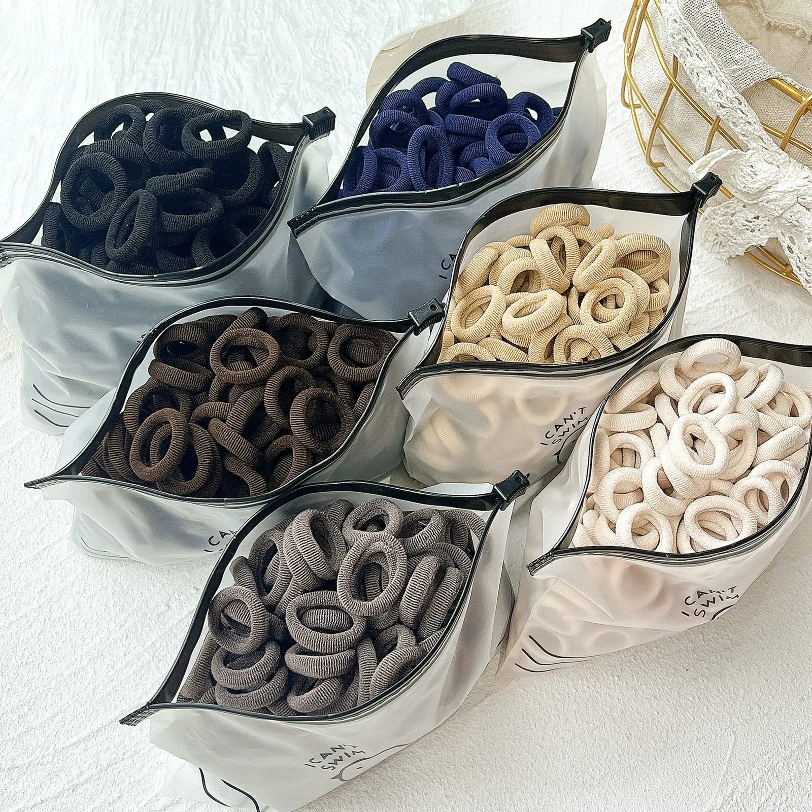 20/50 Stück Elastische Haargummis für Kinder | Bunte Süße Scrunchies & Haargummis für Mädchen & Babys | Weiche Haar-Accessoires Kaufschwan®