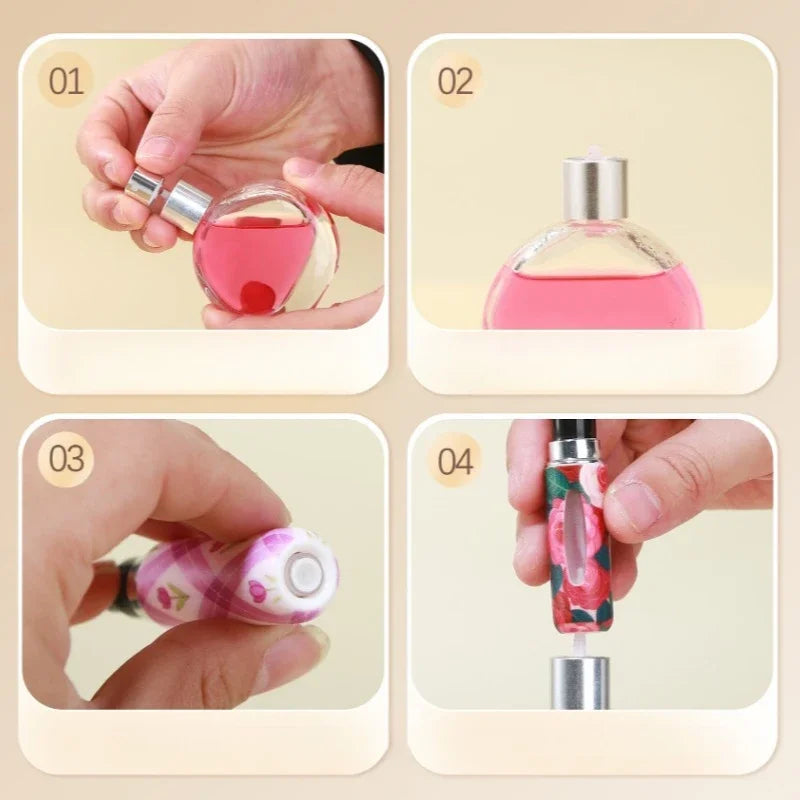 2/1PC 5ml Mini Perfume Bottle Refillable Empty Cosmetic Containers Portable Spray Atomizer Bottle Portable Travel Perfume Bottle Kaufschwan®