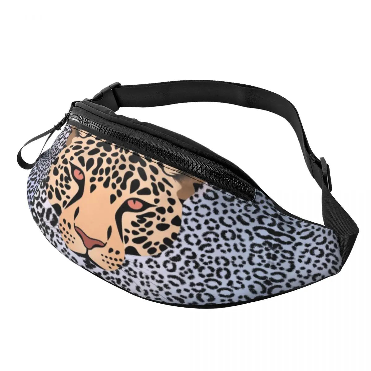 Leopardenmuster Gürteltasche – Unisex Hüfttasche | Cheetah Print Crossbody Bag für Laufen, Reisen & Handy