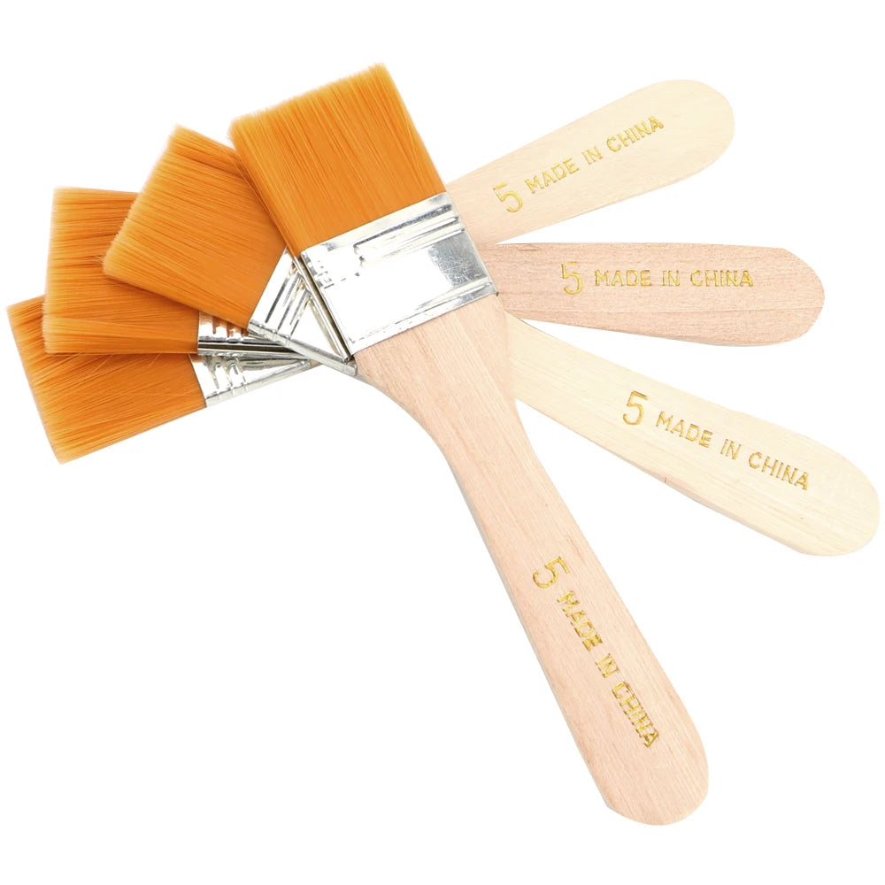 Acryl- und Öl Pinsel Set – Nylonhaar Pinsel mit Holzgriff für Künstlerbedarf Kaufschwan®