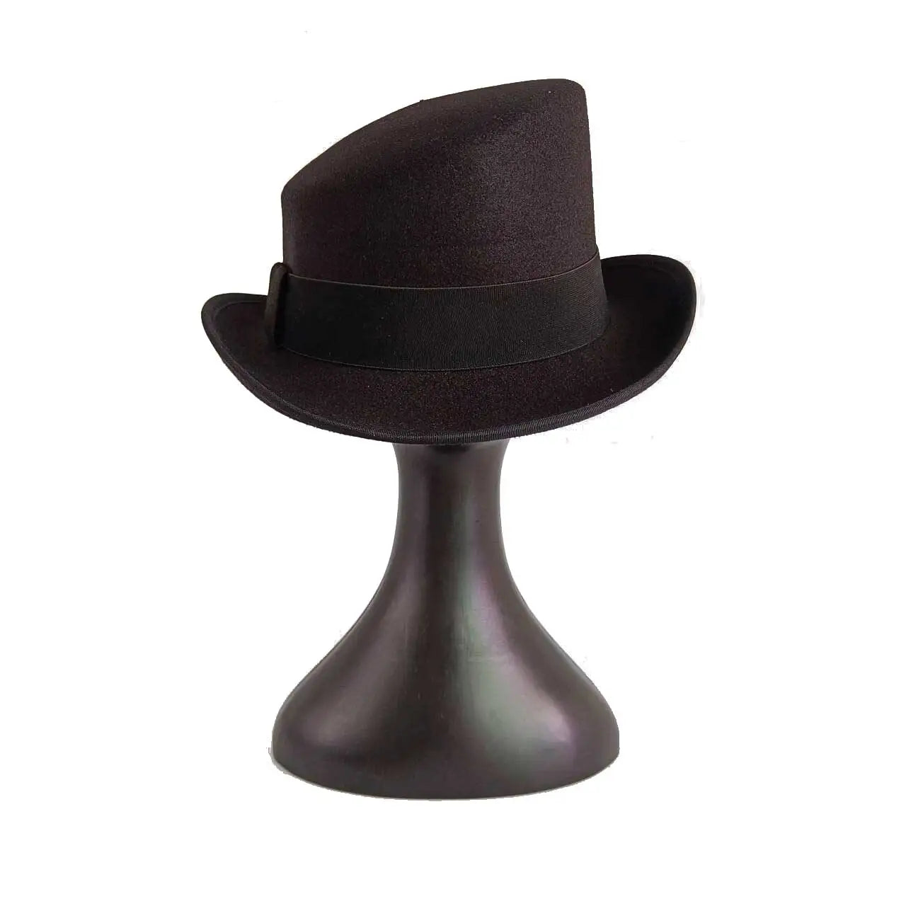 Großer High-Top Fedora Hut – Gentleman Bowler Hut, Britischer Stil, Herbst & Winter, Magic Hat für Herren Kaufschwan® Schwarz 2 60-62CM
