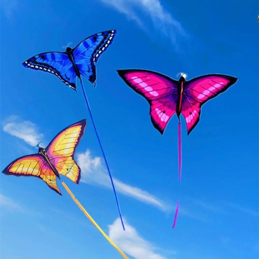 Bunter 3D-Schmetterlingsdrachen – Einfach zu Fliegender Kinderdrachen für Garten, Park und Freizeit im Freien Kaufschwan®