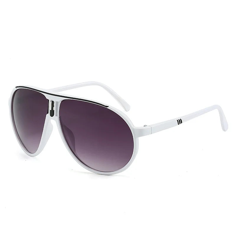 Retro Mode-Sonnenbrille – Ultraleichte UV400-Sonnenbrille zum Autofahren und für sportliche Aktivitäten im Freien, luxuriöser Stil für Herren und Damen Kaufschwan® Weiß