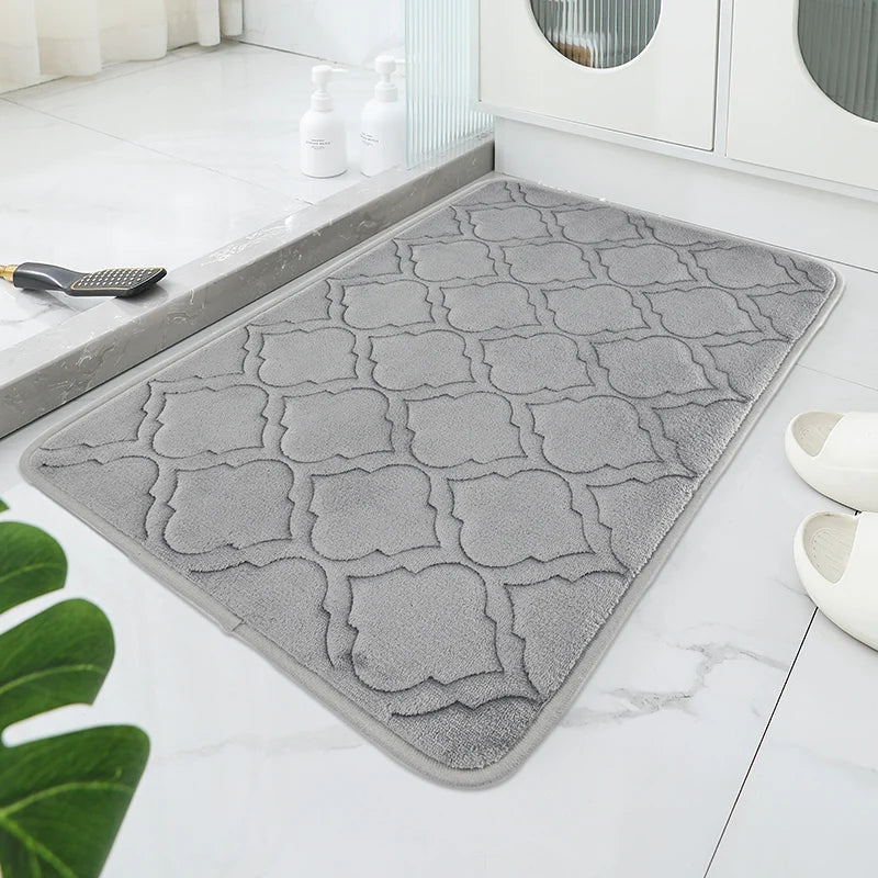 Gestreifte Rutschfeste Badematte – Saugfähig & Schnell Trocknend, Ultraweich Kaufschwan®