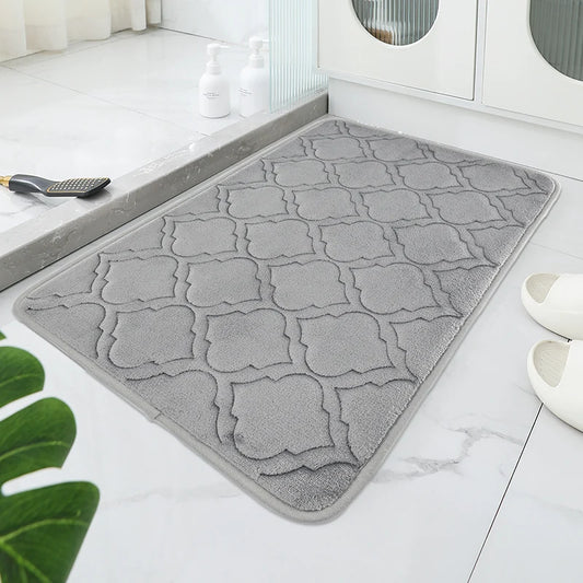 Gestreifte Rutschfeste Badematte – Saugfähig & Schnell Trocknend, Ultraweich Kaufschwan®