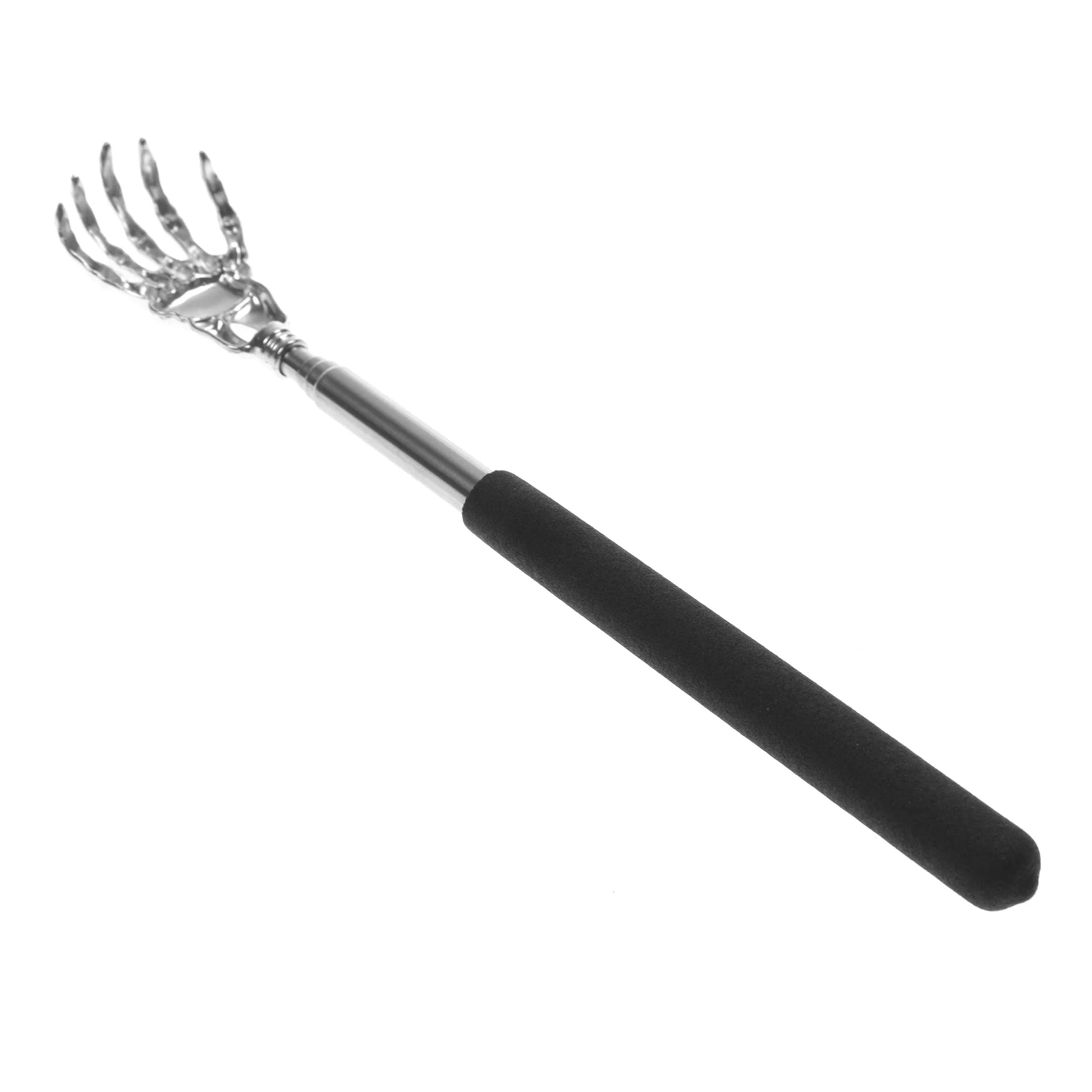 Edelstahl Teleskop-Rückenkratzer | Ausziehbarer Juckreiz-Linderer & Massager | Gesundheitsprodukt & Handwerk Kaufschwan® Schwarz