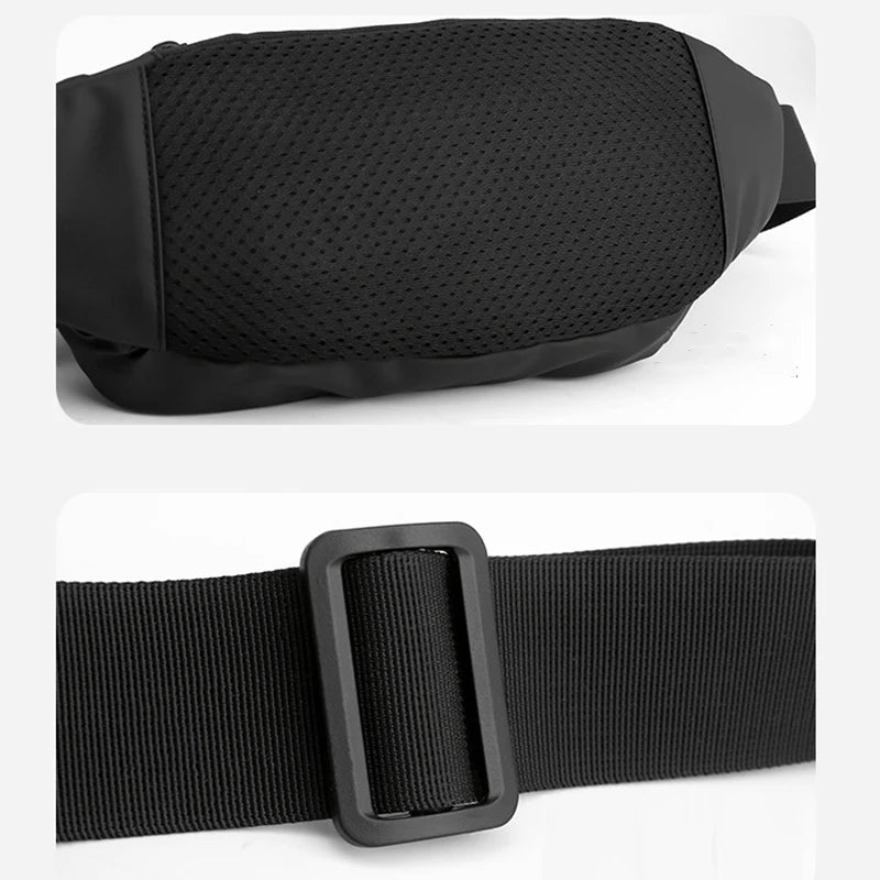 Herren Wasserdichte Nylon Gürteltasche – Multi-Purpose Reise Belt Bag | Modische Sling Brusttasche, Hüft- & Fanny Pack Kaufschwan®