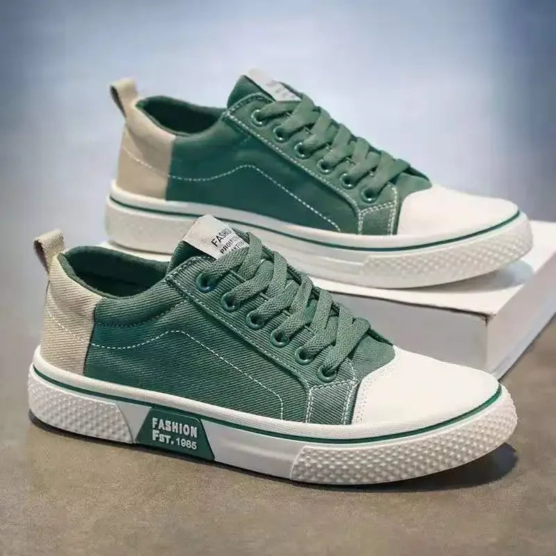 Herren Canvas Schuhe in Großen Größen – Atmungsaktive Slip-On Sneaker | Bequeme Sommer Freizeitschuhe mit Rutschfester Gummisohle Kaufschwan®