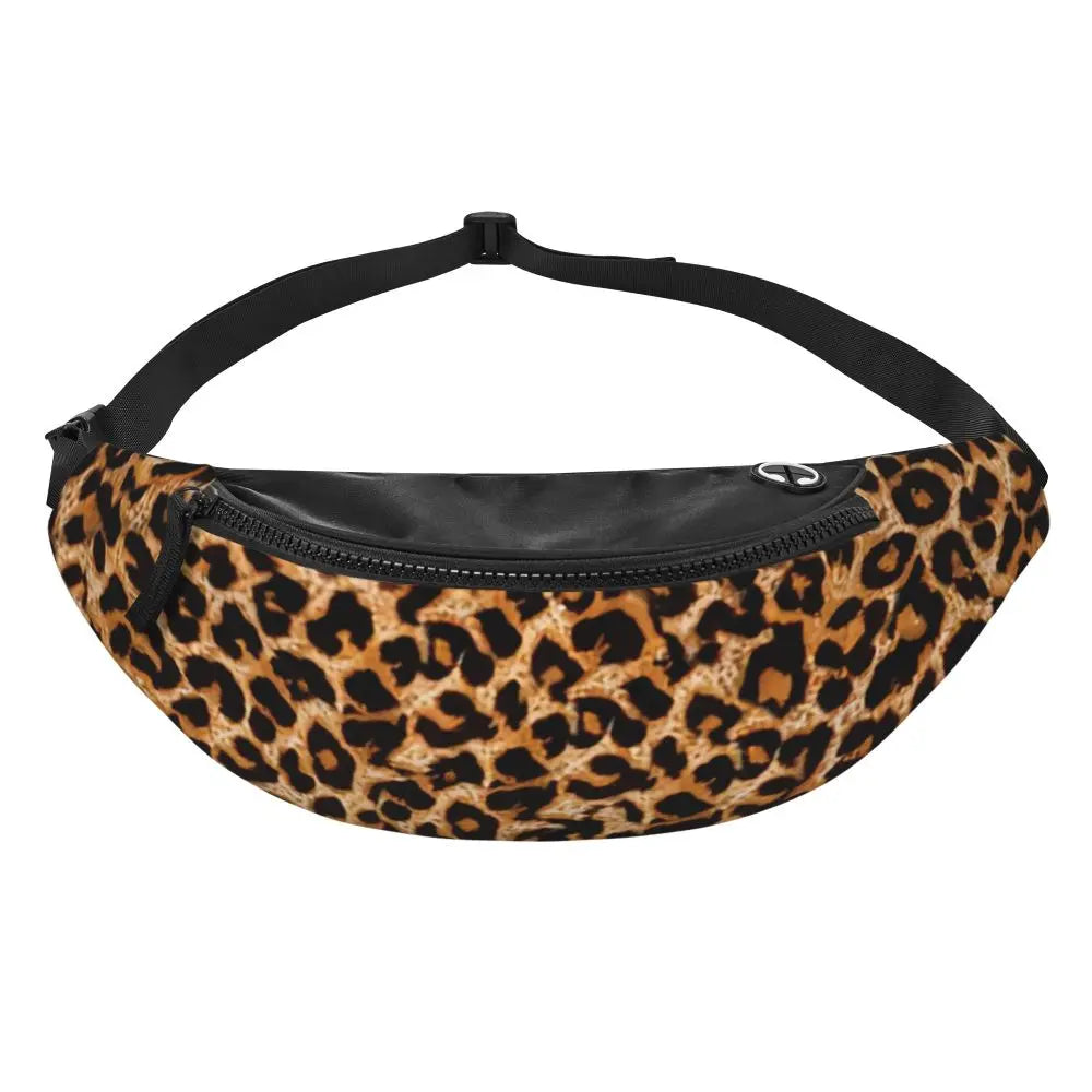 Leopardenmuster Gürteltasche – Unisex Hüfttasche | Cheetah Print Crossbody Bag für Laufen, Reisen & Handy