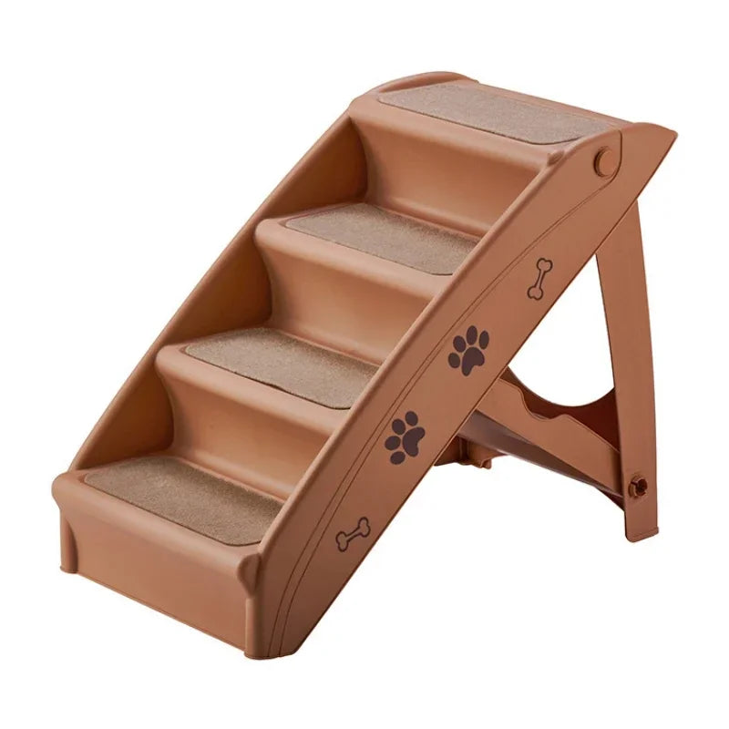 Klappbare Hundetreppe – Verstellbare Rutschfeste Haustierleiter für Kleine & Ältere Hunde Kaufschwan®