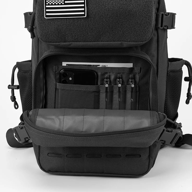 25L Rucksack | Outdoor Survival, Wandern & Fitness | Rucksack für Damen & Herren mit Doppel-Flaschenhalter Kaufschwan®