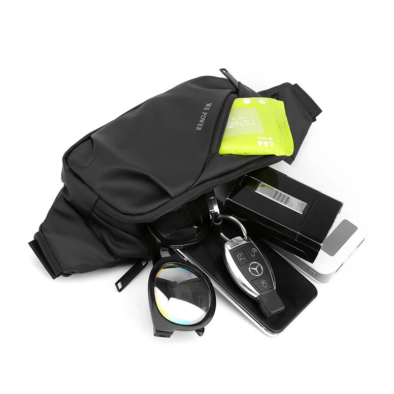 Herren Wasserdichte Nylon Gürteltasche – Multi-Purpose Reise Belt Bag | Modische Sling Brusttasche, Hüft- & Fanny Pack Kaufschwan®
