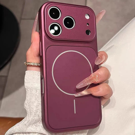 Elegante Matte Weinrote MagSafe-Hülle für iPhone 18 Pro & iPhone 18 Pro Max – Magnetische Stoßfeste Schutzhülle mit Kameraschutz Kaufschwan®