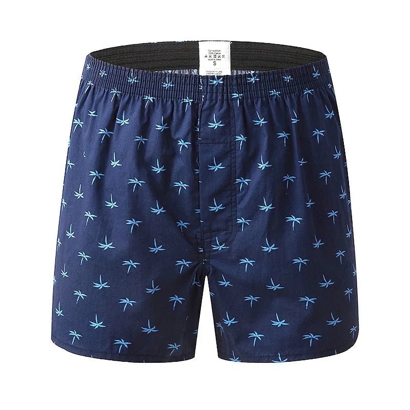Herren Boxershorts Ananas & Zitronen Print | Baumwolle, Atmungsaktiv, Lockerer Schnitt, Schlaf- & Homewear Kaufschwan® Design 3 S