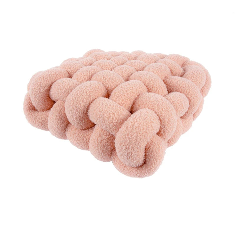 Luxuriöses Kissen für Wohnzimmer | Weicher Lammfell Dekokissen für Sofa & Stuhl | Komfortables Sitzkissen für Zuhause
