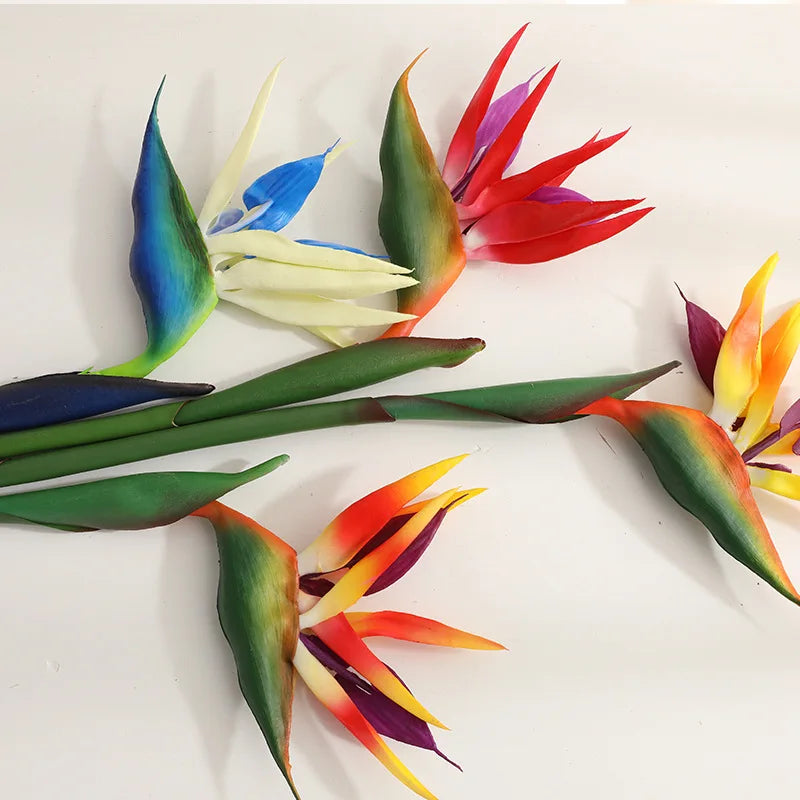 80cm Künstliche Paradiesvogelblume – Realistische Tropenpflanze für Wohnräume, Showroom & Innenraumdekoration Kaufschwan®