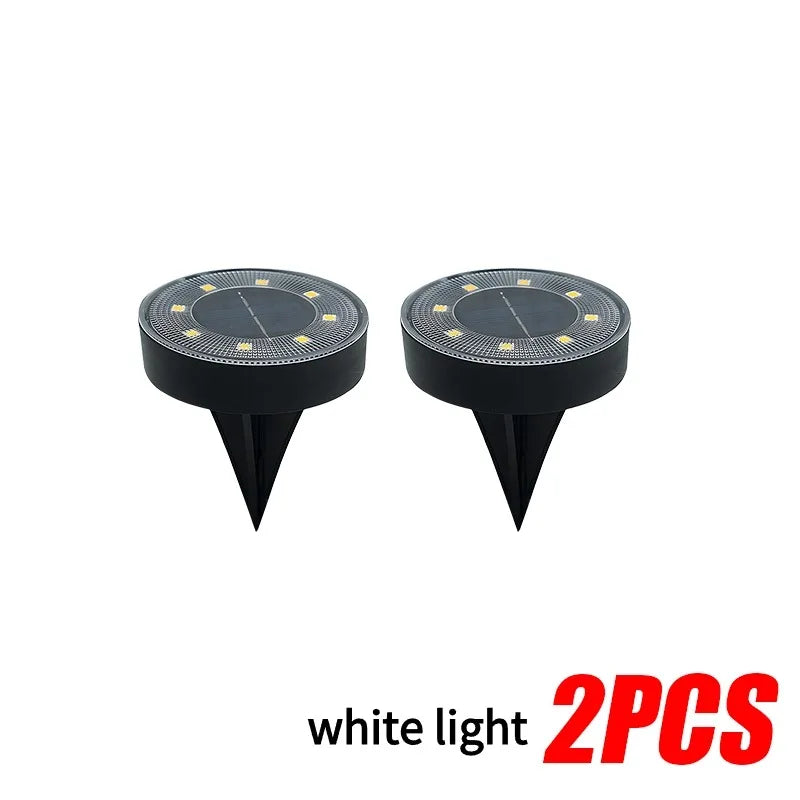 LED Outdoor Solar Bodeneinbauleuchte – IP68 Wasserdicht, Weg-, Terrassen-, Hof- & Einfahrtbeleuchtung für Garten Kaufschwan® Weißes Licht-2 Stück