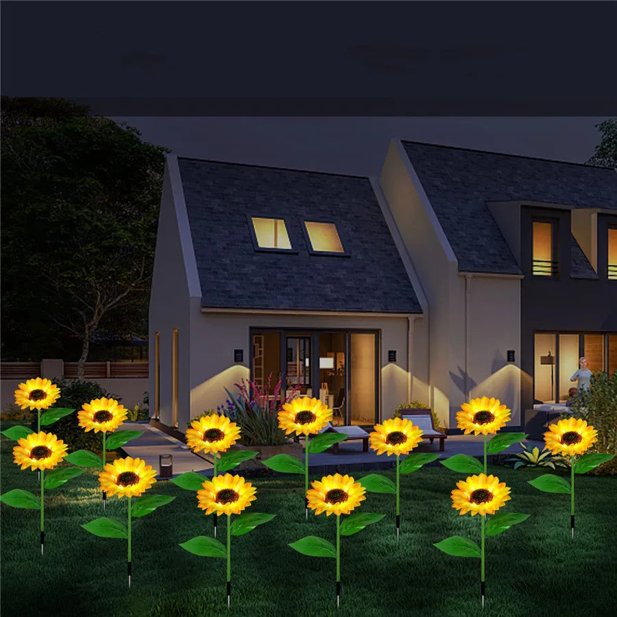 Kreative Solar-Sonnenblumen-Leuchte – 20LED Wasserdichte Außenlampe für Garten, Hof & Wegbeleuchtung Kaufschwan®