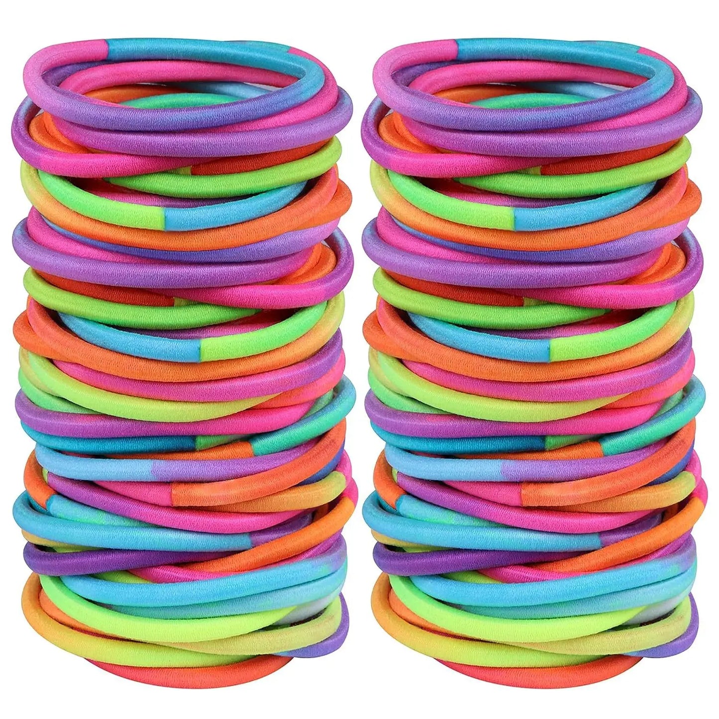10/50 Stück 4mm Haarschonende Elastische Haargummis | Mixfarben & Schwarz Pferdeschwanzhalter für Damen, Herren, Mädchen & Jungen | Großpackung Kaufschwan® Set 3 10er Set