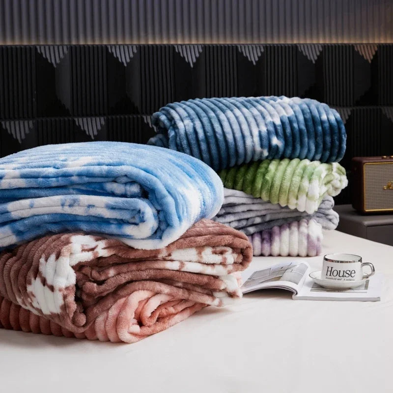 Hochwertige Flanell Fleece Decke – Dicke, warme Überwurfdecke für Einzel-, Queen- & King-Betten, Kariert Sofa-Decke Kaufschwan®