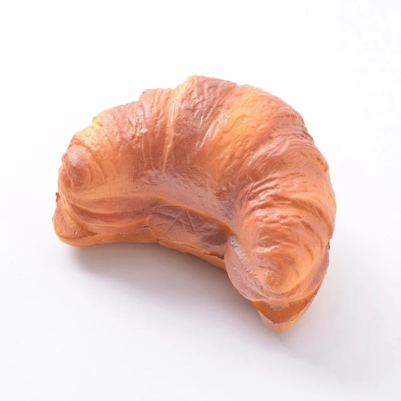 Squishy Lebensmittel-Simulationsspielzeug – Langsam Aufgehende Donut-, Croissant-, Brötchen-, Toastbrot-, Waffel- & Baguette-Knautschspielzeuge Kaufschwan® Croissant