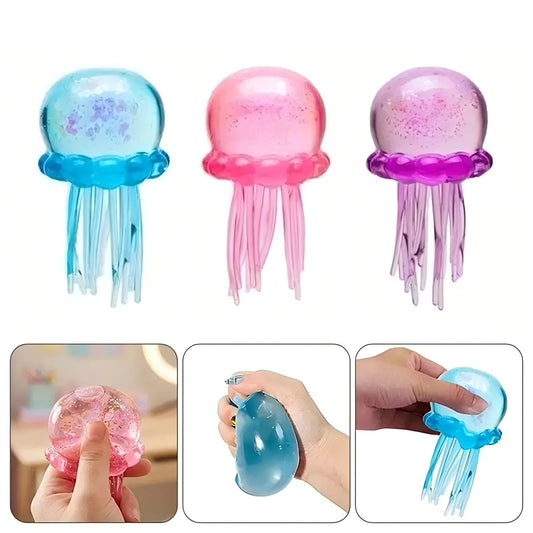 Quallen- & Würfel-Squishy – Weiches Jelly-Knautsch-, Fidget- & Sensorikspielzeug zum Stressabbau für Kinder und Erwachsene Kaufschwan®