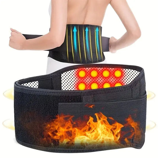 Verstellbarer Taillengurt | Selbstheizende Magnet-Rückenstütze | Lendenwirbelstütze & Massagegurt zur Schmerzlinderung Kaufschwan®