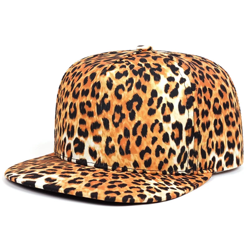 2025 Fashion Flachkrempe Hut | Bedrucktes Street Pop Skateboarding Hip Hop Baseball Cap | Sonnenschutz Kaufschwan® Leopardenmuster