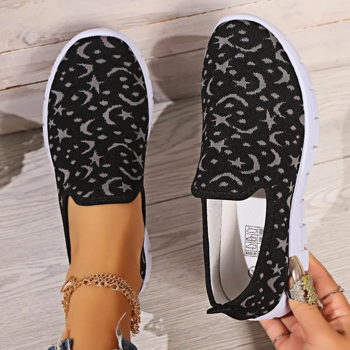 Damen Sportschuhe mit Flacher Sohle – Frühling Runde Zehenform | Bequeme Designer Vulcanized Sneaker für Outdoor & Alltag Kaufschwan® Grau 38