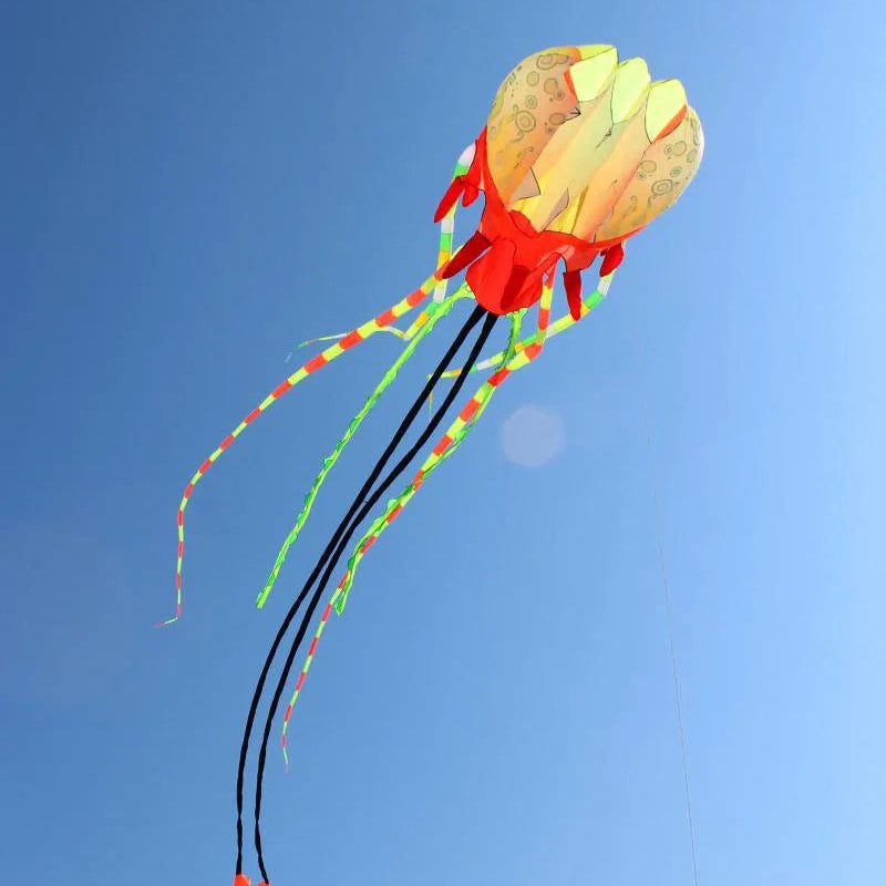 10M Riesiger Quallendrachen – Großer Aufblasbarer Weichdrachen aus Reißhemmendem Nylon für Strand und Freizeit Kaufschwan®