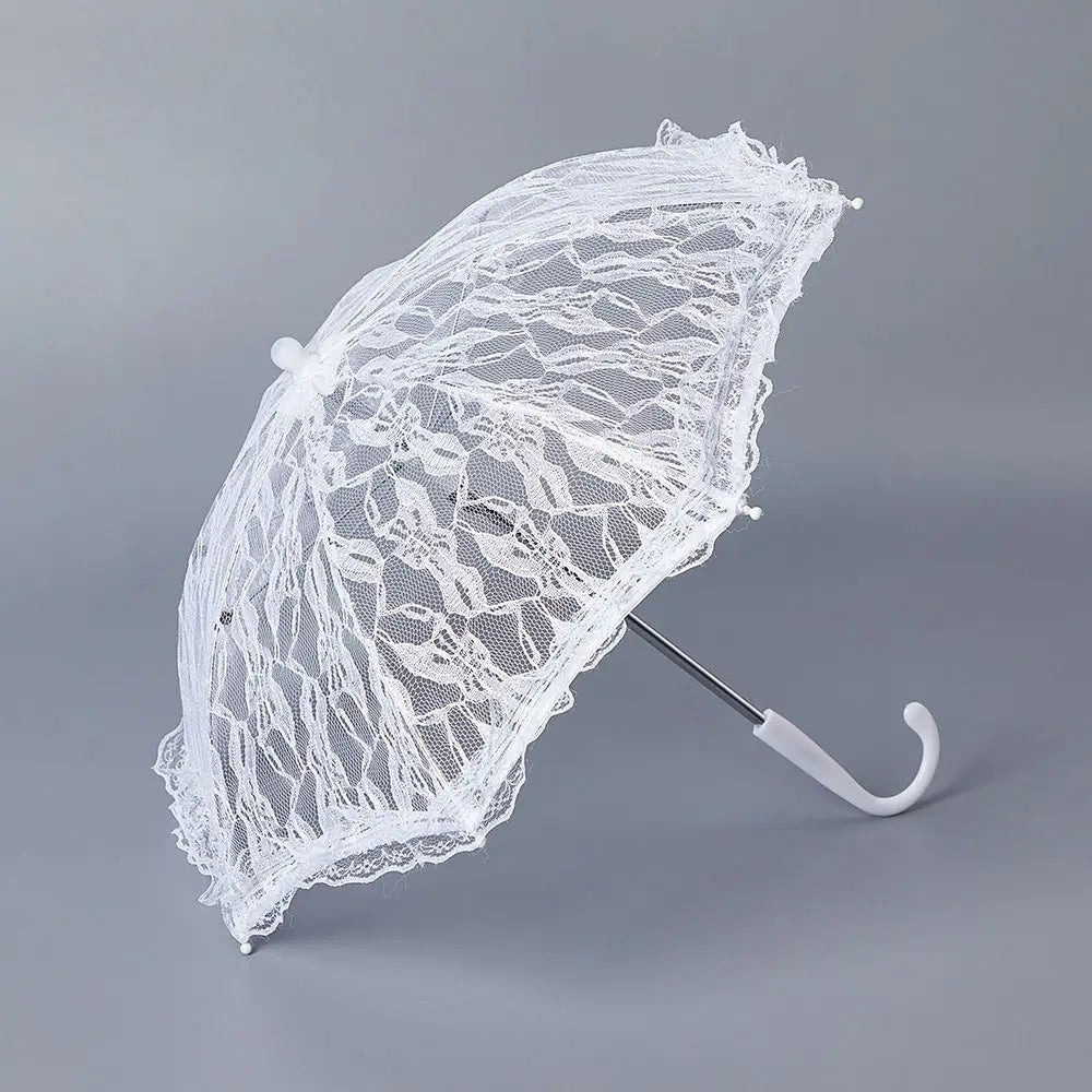 Eleganter Spitzen Brautschirm – Floraler Hochzeitsschirm im Vintage Stil Kaufschwan®