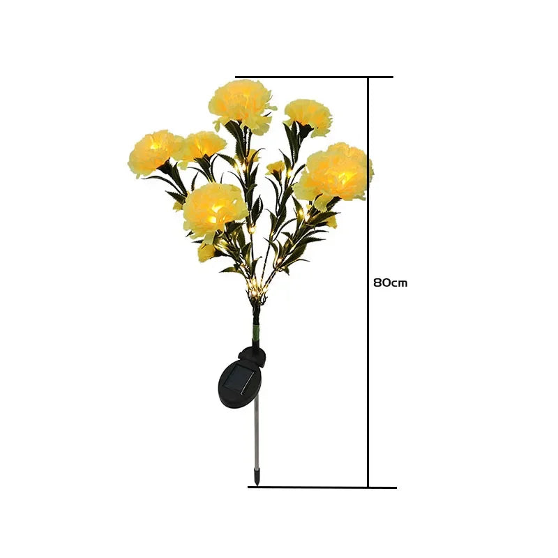 LED Solar Nelken- & Rosenblumen-Feenlichterkette – Wasserdichte Gartenlichter für Hof, Rasen, Wege & Muttertagsgeschenk Kaufschwan®