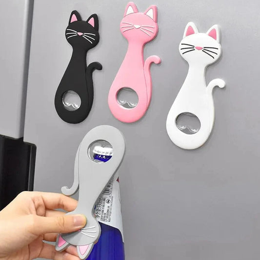 Süßer Katzen Flaschenöffner Magnet – Kühlschrank Dekoration Geschenk Kaufschwan®