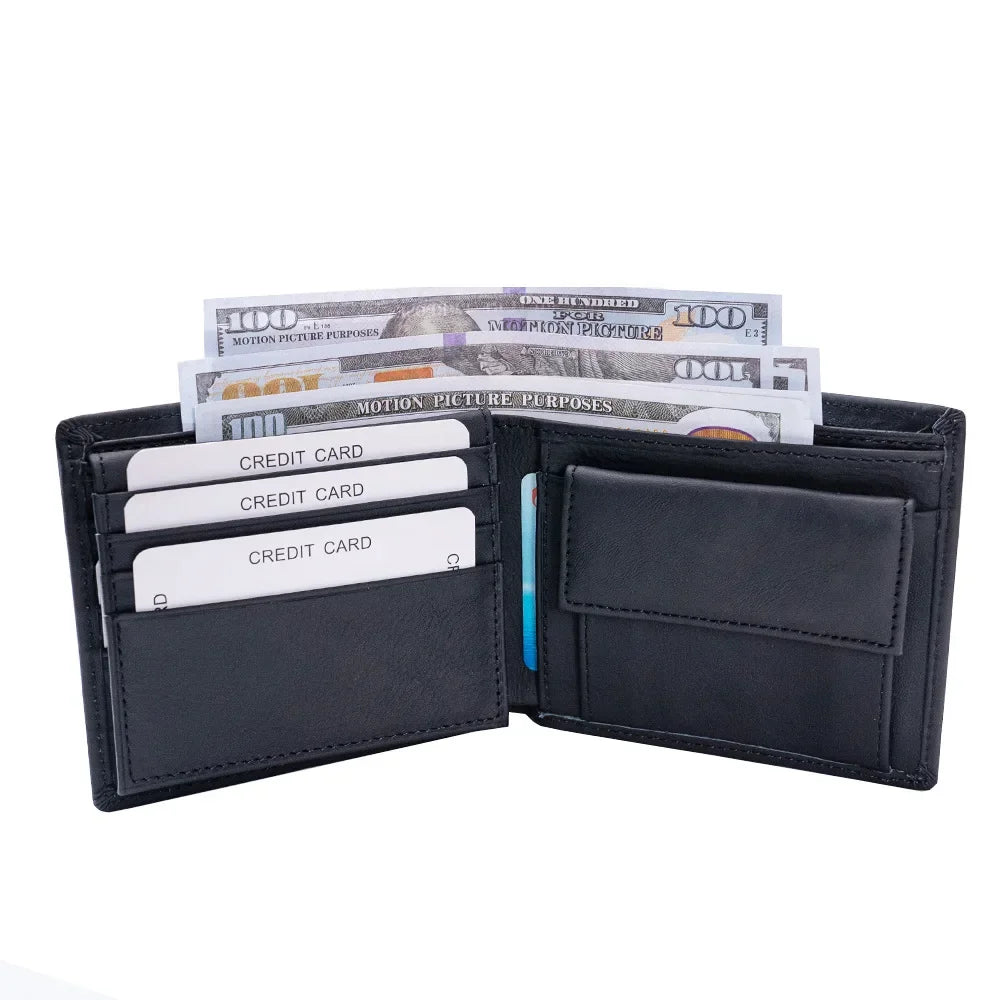 Echte Rindsleder Geldbörse – Multifunktionale Ausweis- & Kartenhülle | Schlichtes Design aus Oberleder für Damen & Herren Kaufschwan®