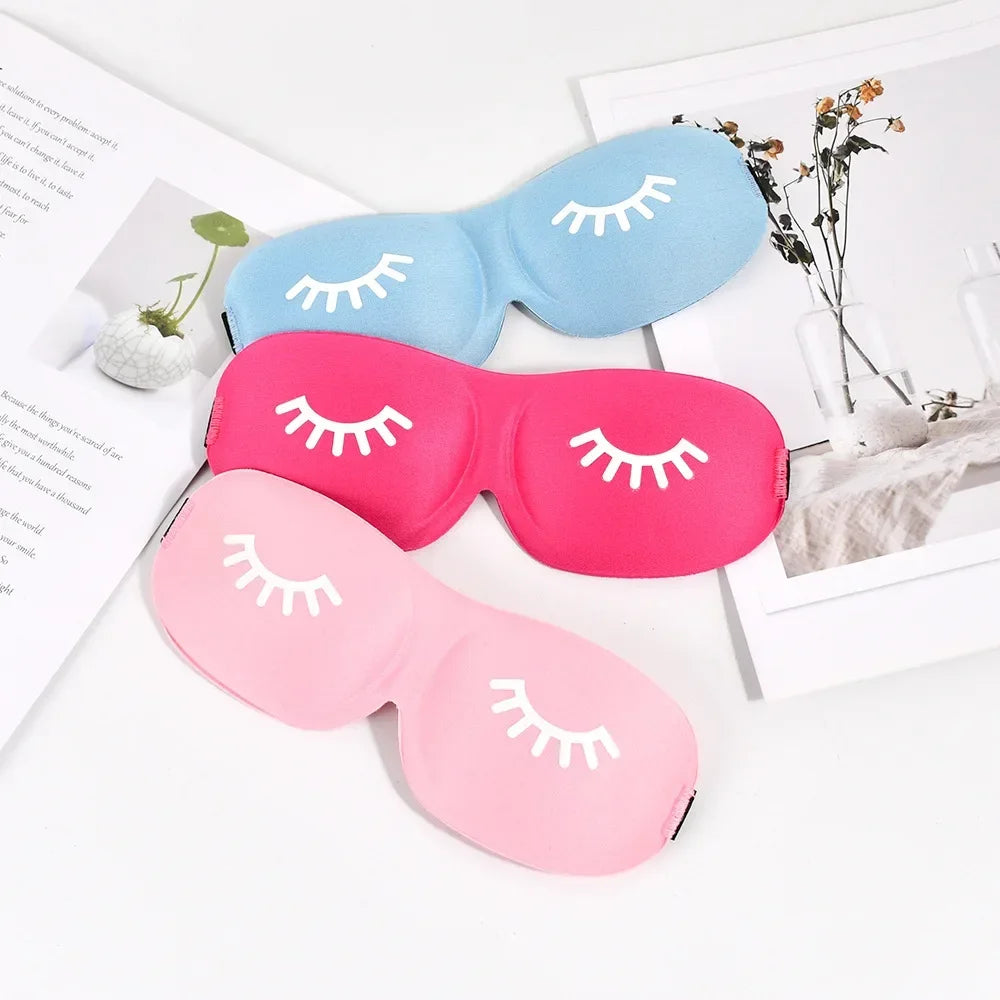 3D Schlafmaske mit Beauty-Wimpern-Design | Schlafmaske | Augenbinde als Schlafhilfe für Reisen, Outdoor & Zuhause Kaufschwan®