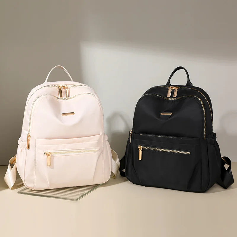 Großraum-Rucksack für Damen | Nylon Freizeit-Reise-Rucksack | Vielseitiger Solider Tagesrucksack für Frauen Kaufschwan®