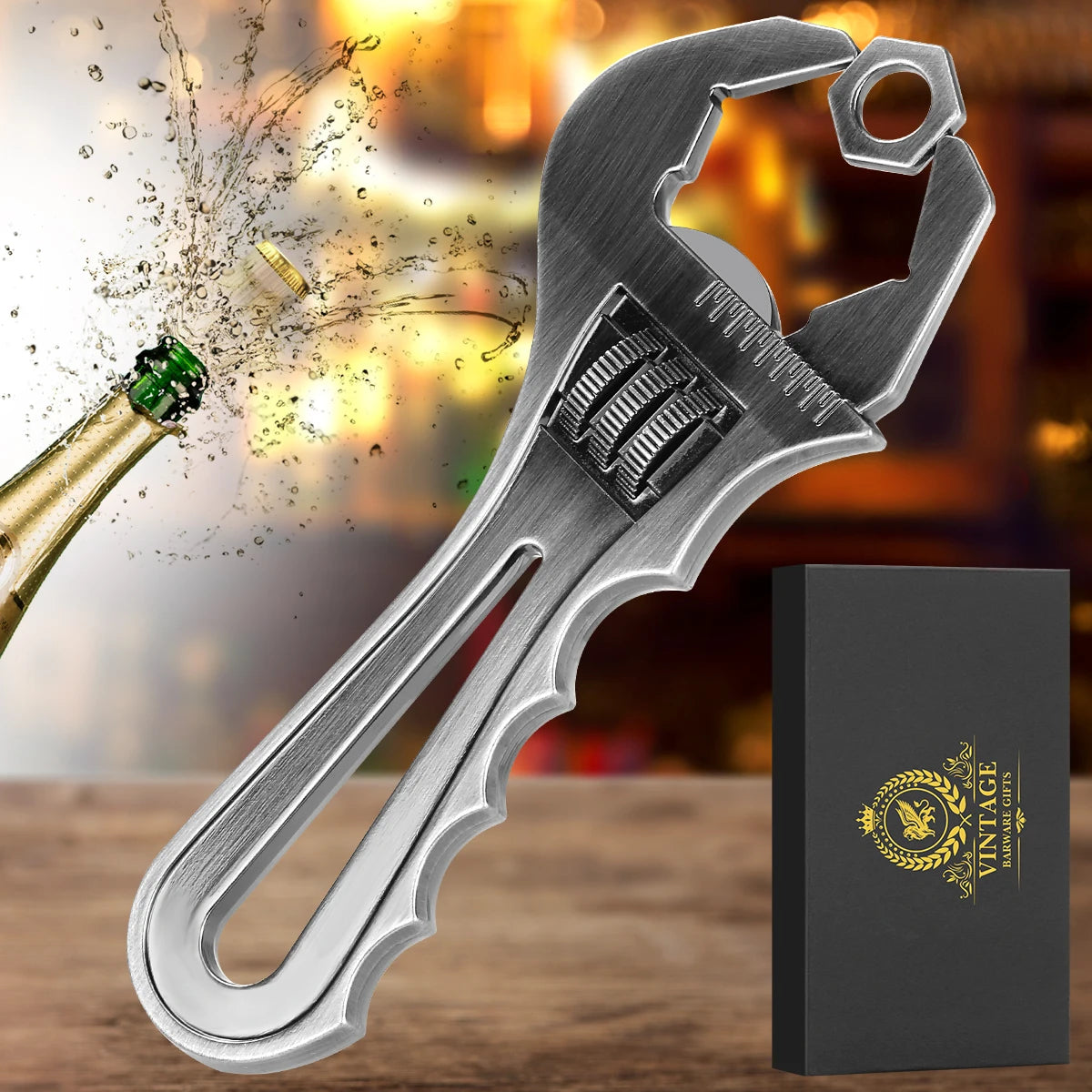 Schraubenschlüssel Flaschenöffner – Metall Werkzeug Design Geschenk für Ingenieure Kaufschwan®